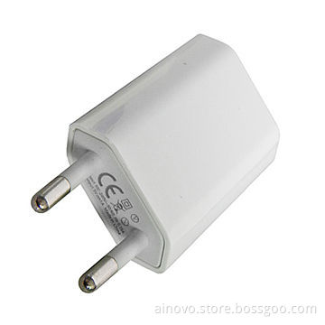 USB Wall Charger for NDS, HTC, Portable, 100V-240V AC, 5V DC/1A, Super Quick